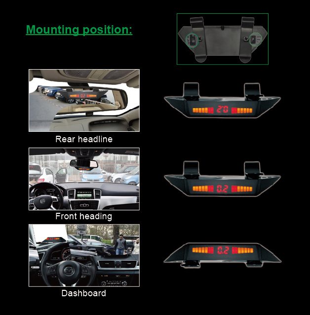 Pickups Vans and Truck LED Reverse Sensor