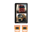 CMOS Backup Truck Rear View Camera System Anti-Vibration IP67 With Vertical Monitors