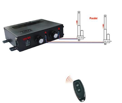 12VDC Speed-adjustable Electric Actuator Control Kit 6000N Wireless Remote Control