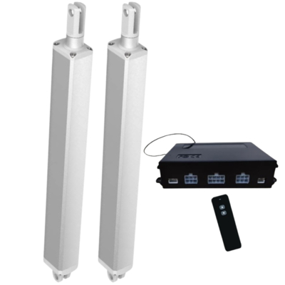 32x41mm Inline Actuator 24VDC Motor 500N Hall Effect Synchronization Control System
