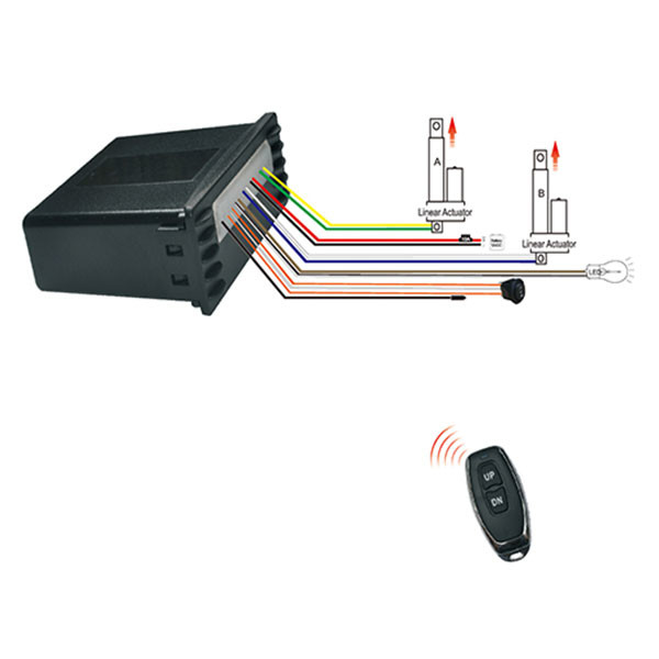 Wired Rocked Switch Linear Actuator Control Box Overcurrent Protection 24VDC Actuator Controller Remote Control