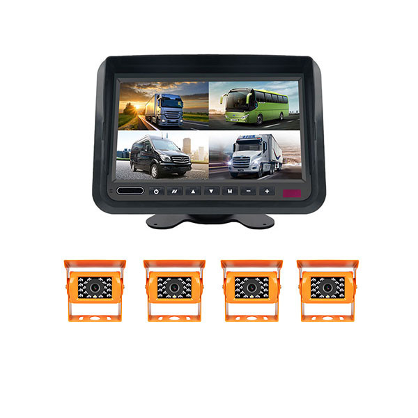 800×480 Truck Rear View Camera System CMOS , Four Heavy Duty Truck Backup Camera