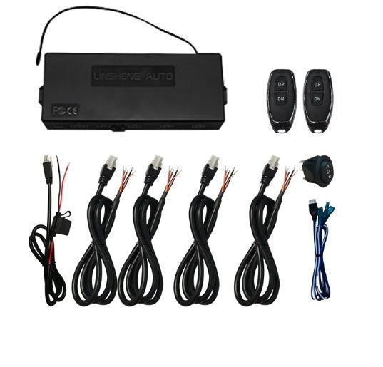 4-Way Electric Lifting Columns 24V DC hall Effect Remote Control Kit Synchronization