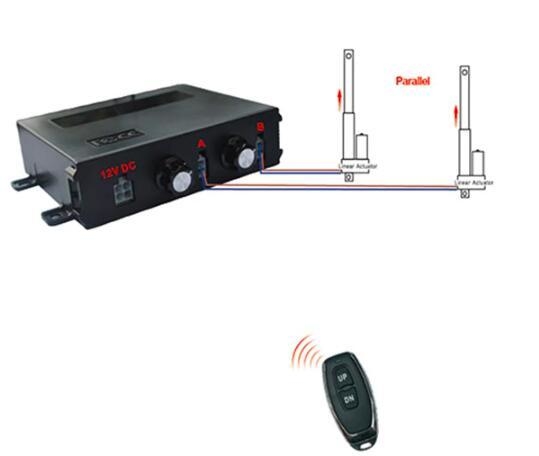12VDC Speed-adjustable Electric Actuator Control Kit 6000N Wireless Remote Control