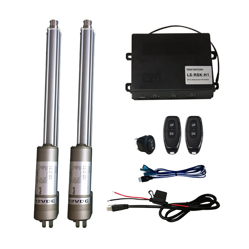 Two Programmable Synchronized Hall Effect Sensor Linear Actuators IP54 With Controller