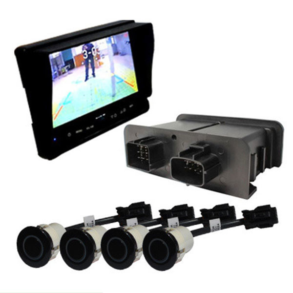 Trucks Rear View Backup Camera Parking System with 4 Rear Sensors