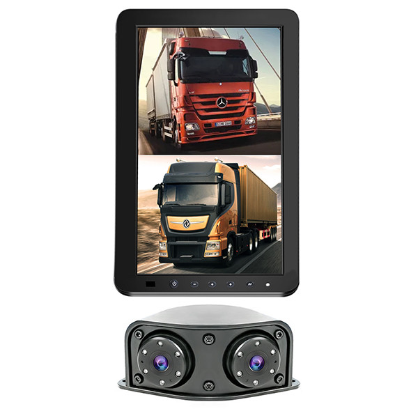 Side View Truck Rear View Camera System NTSC IP67 800×480 pixels With Two Cams