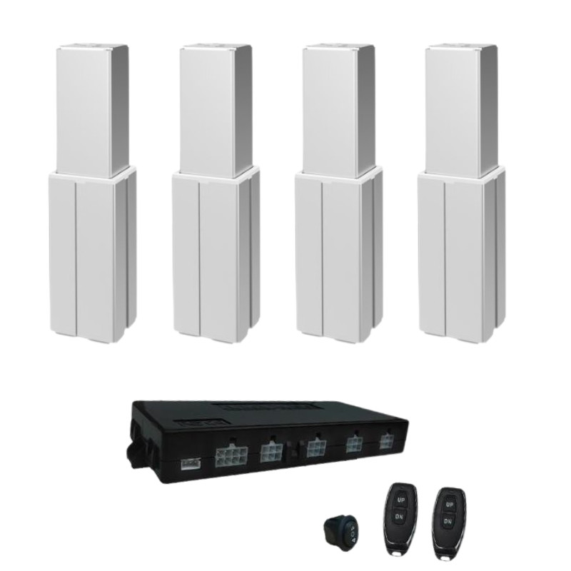 3-Stage Extruded Aluminum Column 3000N Telescopic Actuator For Medical Equipment
