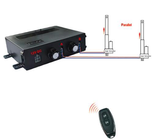 12VDC Speed-adjustable Electric Actuator Control Kit 6000N Wireless Remote Control